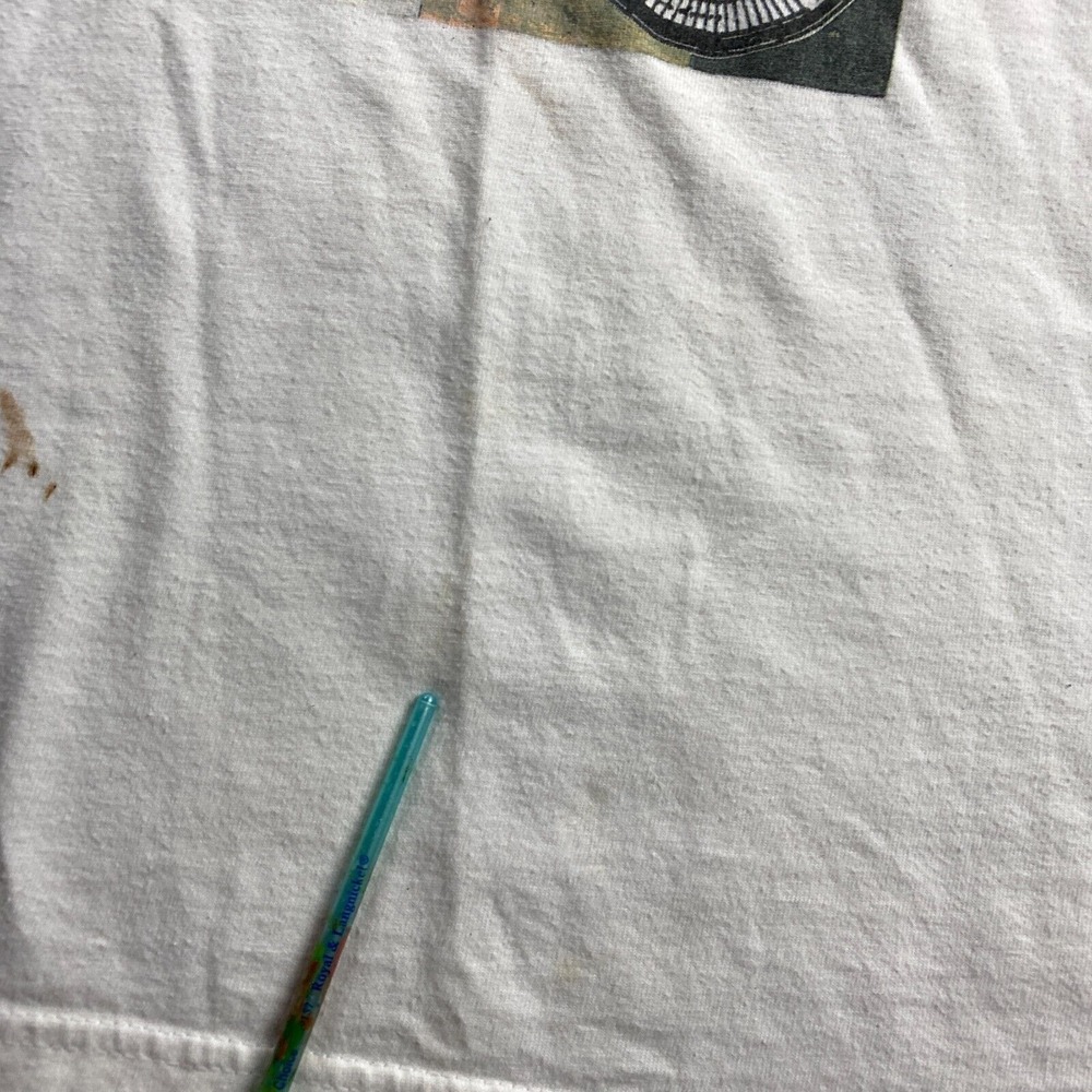 Vintage Aeropostale Shirt Men's Large White Graphic Crew Neck 100% Cotton USA - Picture 4 of 14